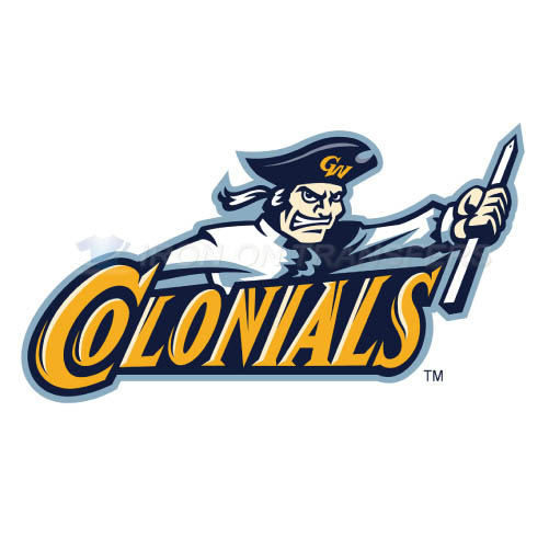 George Washington Colonials Logo T-shirts Iron On Transfers N445 - Click Image to Close